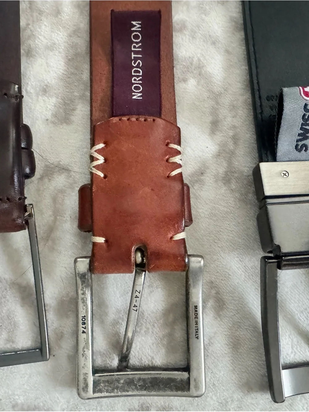 Men's Leather Belts - Brown, Tan, Black L-XL